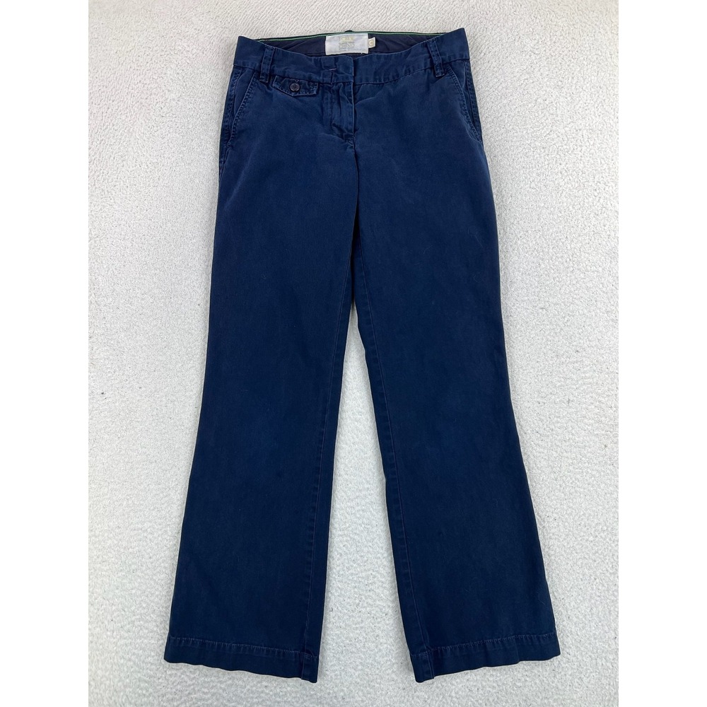 Vintage J Crew Pants Womens 8 Blue Classic Twill City Fit Straight Chino
